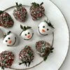 Festive Snowman Belgian Chocolate Covered Strawberries -LOLLI AND POPS Sales 5th avenue case festive snowman belgian chocolate covered strawberries 34575452012744
