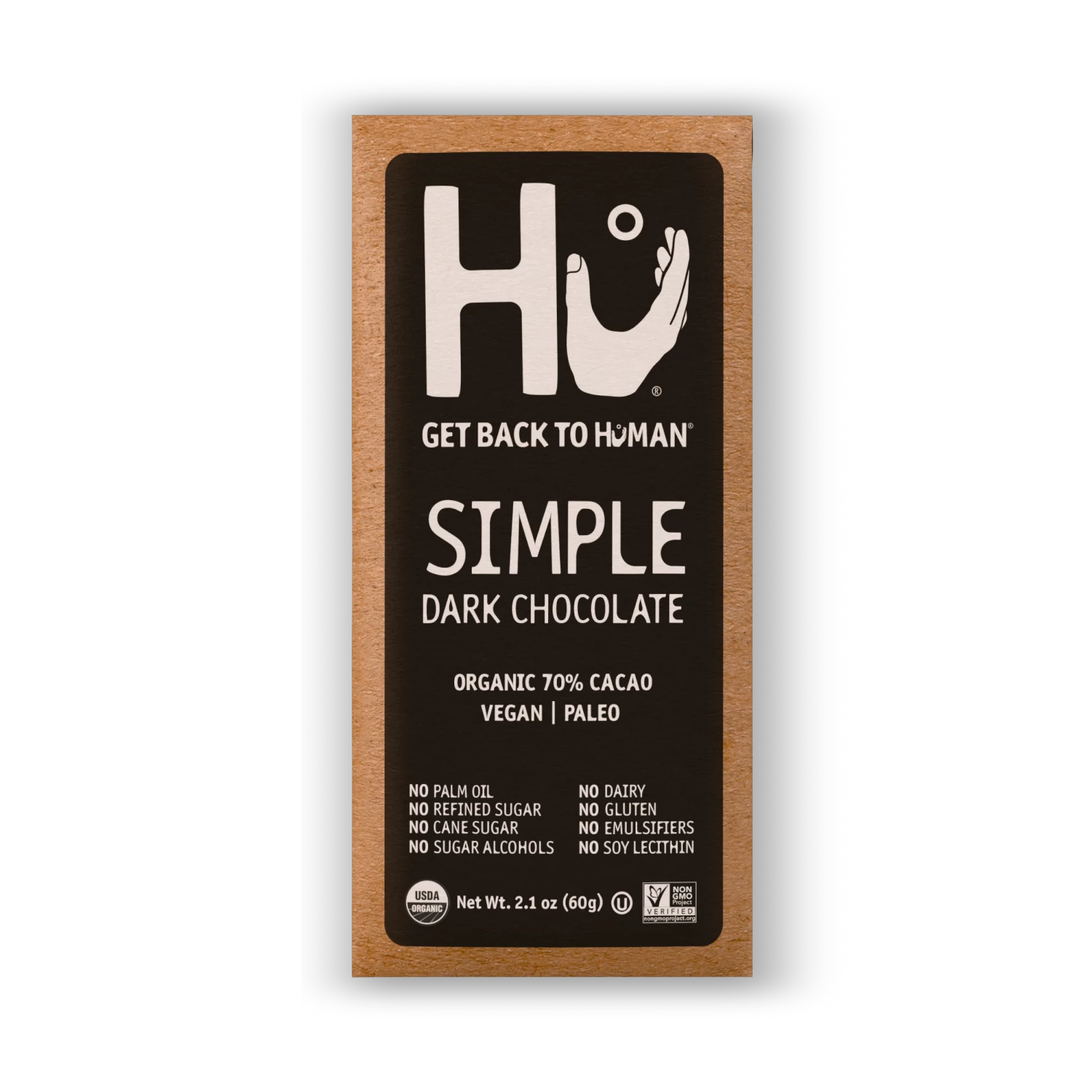 Hu Organic Simple Chocolate Bar 3 Hu Organic Simple Chocolate Bar
