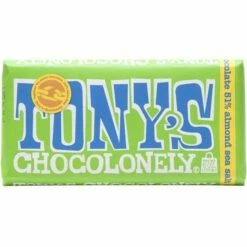 Tony's Dark Almond Sea Salt 51% Bar