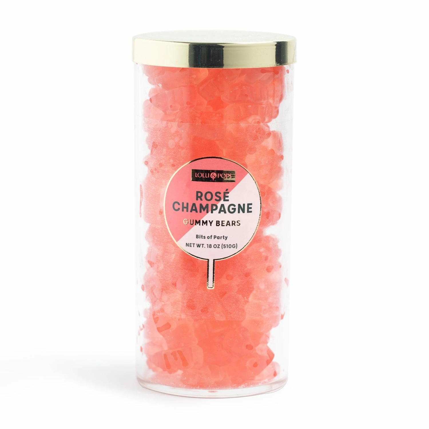 Rosé Champagne Large Gummy Bears Tube 3 Rosé Champagne Large Gummy Bears Tube