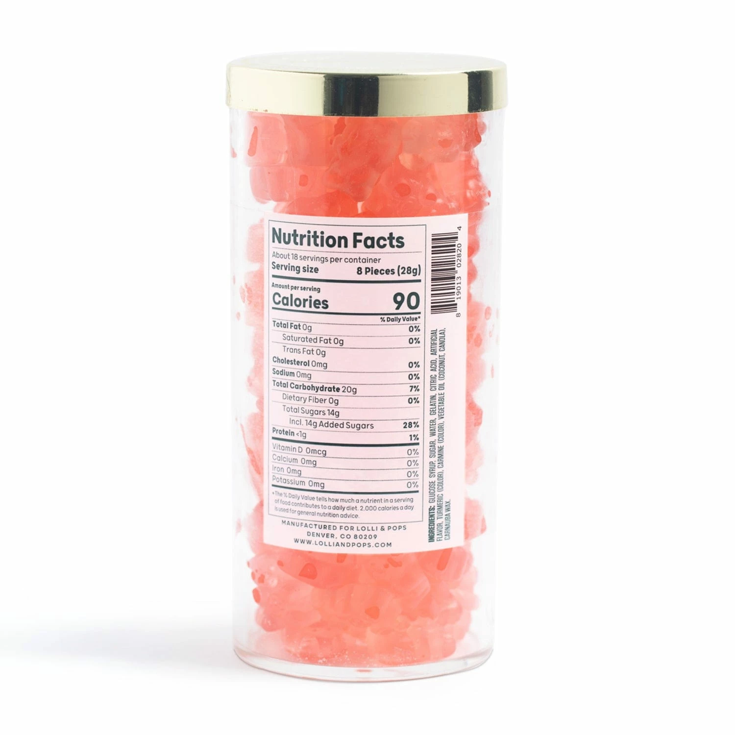 Rosé Champagne Large Gummy Bears Tube 4 Rosé Champagne Large Gummy Bears Tube - Image 2
