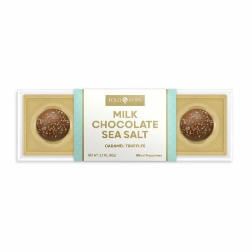Sea Salt Caramel Milk Chocolate Truffle 4 Piece 2 Sea Salt Caramel Milk Chocolate Truffle 4 Piece -LOLLI AND POPS Sales lolli and pops l p collection sea salt caramel milk chocolate truffle 4 piece 34745528713416