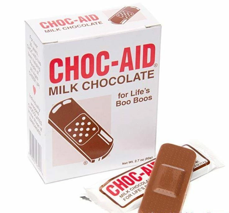 Choc Aid Chocolate Bandage Box 3 Choc Aid Chocolate Bandage Box