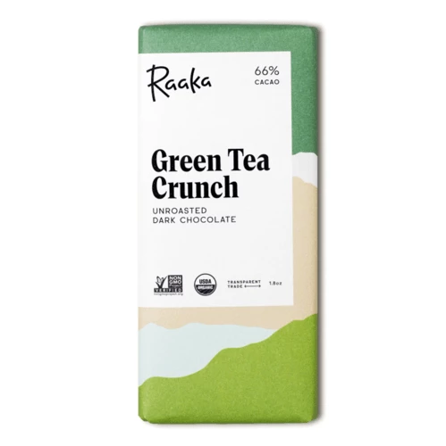 Raaka Green Tea Crunch Bar 3 Raaka Green Tea Crunch Bar