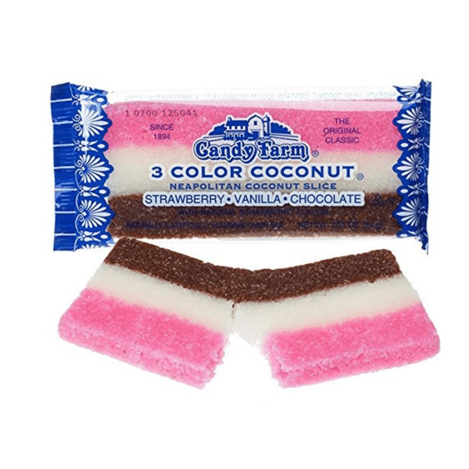 3 Color Neapolitan Coconut Bar 3 3 Color Neapolitan Coconut Bar