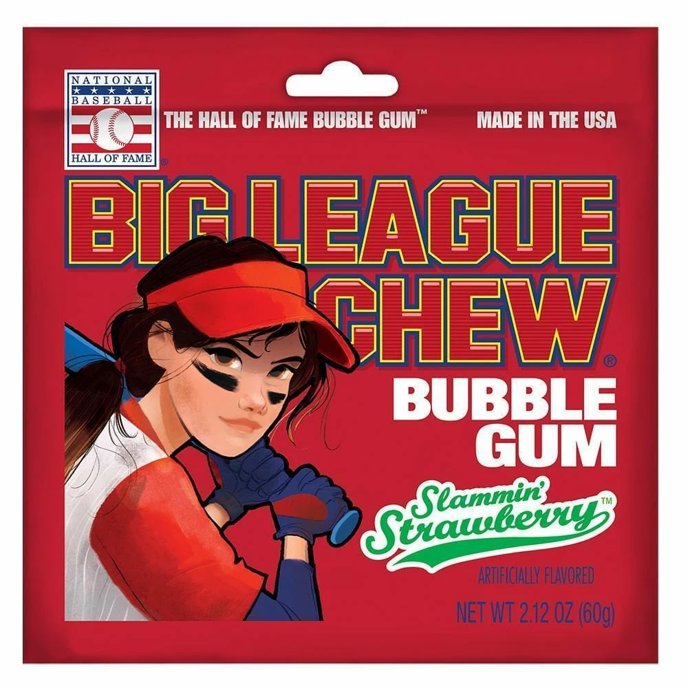 Big League Chew Strawberry Pouch 3 Big League Chew Strawberry Pouch