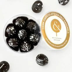 Dark Chocolate Sea Salt Caramel 7 Piece -LOLLI AND POPS Sales lolli pops l p collection dark chocolate sea salt caramel 7 piece 34877463232712